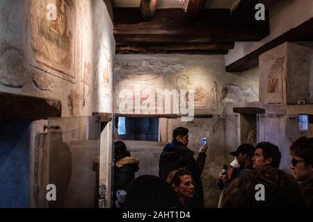 Lupanare, oder Bordell in Pompeji, Italien Stockfoto