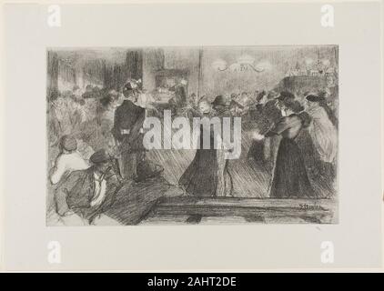 Pierre théophile-alexandre Steinlen. Dance Hall. 1898. Frankreich. Foto Lithographie (aus einer Zeichnung) in Schwarz auf Grau webte Chine Stockfoto