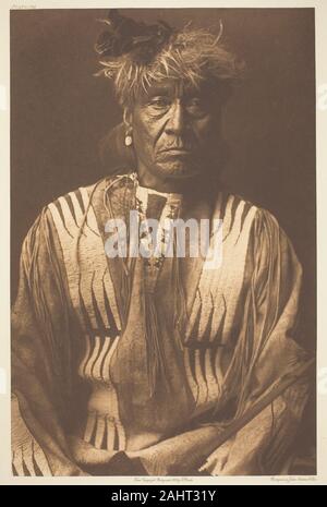 Edward S. Curtis. Rote Peitsche - atsina. 1908. In den Vereinigten Staaten. Photogravüre, Platte 174 von der Nordamerikanischen Indianer, Band 5 (1909) Stockfoto