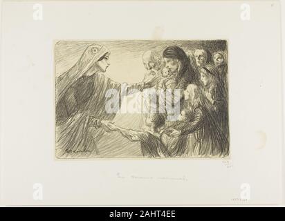 Pierre théophile-alexandre Steinlen. Nationale Förderung. 1915 - 1917. Frankreich. Lithographie in Schwarz über fawn Tönung auf Dick off-white webte Papier Stockfoto