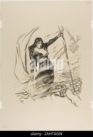 Pierre théophile-alexandre Steinlen. Mai 1871. 1894. Frankreich. Lithographie in Schwarz auf Creme webte Papier Stockfoto