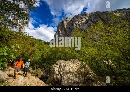 Nationalpark Paklenica, berg Velebit, Kroatien, Europa Stockfoto