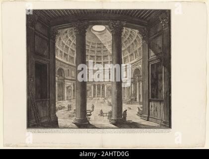 Giovanni Battista Piranesi. Innenansicht des Pantheon, aus Blick auf Rom. 1768. Italien. Radierung auf schwerem Elfenbein Bütten Stockfoto