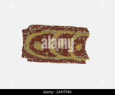 Antike römische. Fragment einer Inlay. 100 BC - 100 AD. Römische Reich. Glas, mosaik glas Technik Stockfoto