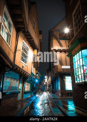 The Shambles in York, North Yorkshire, England Stockfoto