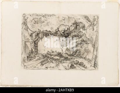 Giovanni Battista Piranesi. Die Monumentale Tablet. 1750. Italien. Radierung auf schwerem Elfenbein Bütten Stockfoto