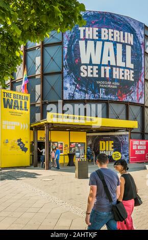 Berliner Mauer panorama Ausstellung, die Berliner Mauer Stockfoto