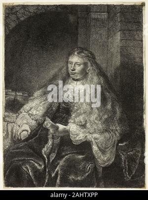 Rembrandt van Rijn. Der große jüdische Braut. 1635. Holland. Radierung auf Papier Stockfoto