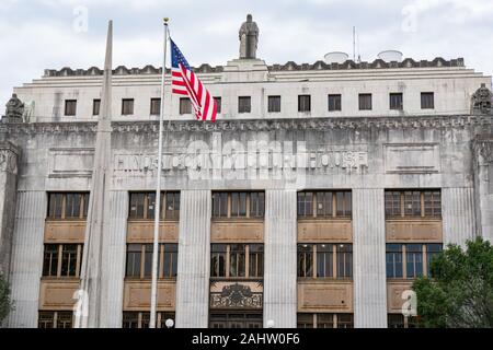 Jackson, MS - Oktober 7, 2019: Äußere des Hinds County Courthouse in Jackson, Mississippi Stockfoto