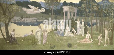 Pierre Puvis de Chavannes. Die heiligen Hain, der Geliebte der künste und der Musen. 1884 - 1889. Frankreich. Öl auf Leinwand Stockfoto