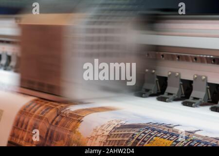 Die industriellen Druck moderne digitale Tintenstrahldrucker Stockfoto