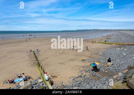 Westward Ho! Strand, Westward Ho!, Devon, England, Vereinigtes Königreich Stockfoto