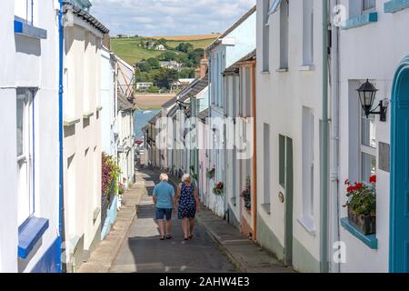 Bunte Reihenhäuser, Bude Straße, Appledore, Devon, England, Vereinigtes Königreich Stockfoto