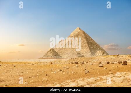 Pyramiden in Kairo Stockfoto