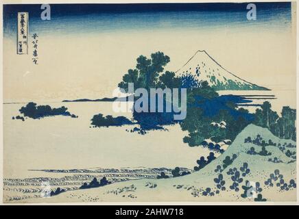 Katsushika Hokusai. Shichirigahama Strand in Sagami Provinz (Shoshu Shichirigahama), aus der serie Thiry - sechs Blick auf Mount Fuji (Fugaku sanjurokkei). 1825 - 1838. Japan. Farbe holzschnitt; Oban Stockfoto