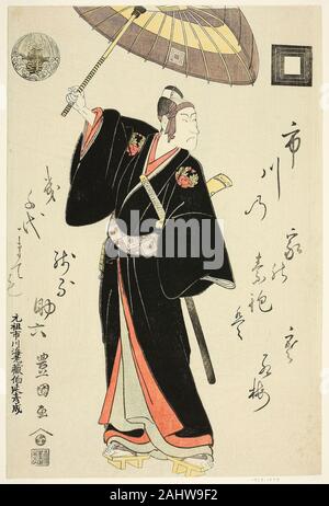 Utagawa Toyokuni I der Schauspieler Ichikawa Danjuro VI als Sukeroku im Spiel Omiura Datum keine Nebiki, Nakamura Theater im dritten Monat, 1799 durchgeführt. 1794 - 1804. Japan. Farbe holzschnitt; Oban Stockfoto