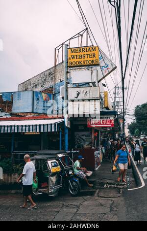 Eine Straße in Antipolo City, Rizal, Philippinen Stockfoto