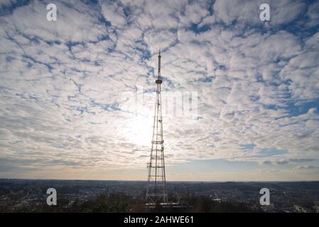 Panoramablick auf die Stadt Antenne oben über der Stadt Stockfoto