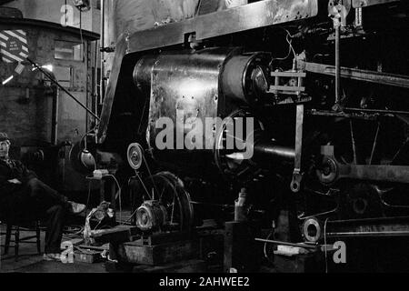 Black Prince, ein 9F Klasse Schwere Güterzuglokomotive, re-langweilig der Zylinder an Cranmore East Somerset Railway auf der im Jahr 1994. Stockfoto