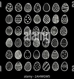 Große Eier für Frohe Ostern, Vector Illustration Stock Vektor