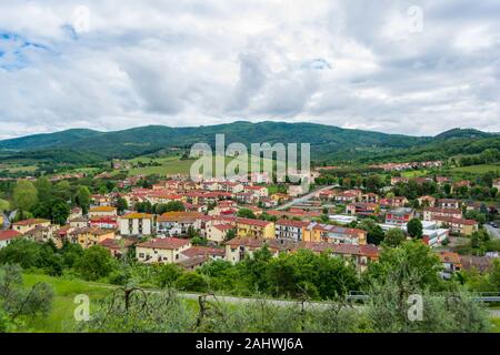 Dorf Greve in Chianti in der Toskana in Italien Stockfoto