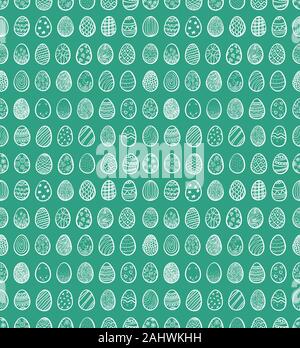 Nahtlose Hintergrund für Frohe Ostern mit Eiern, Vektor, Abbildung Stock Vektor