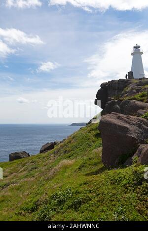 Cape Spear Leuchtturm in Neufundland und Labrador, Kanada. Stockfoto