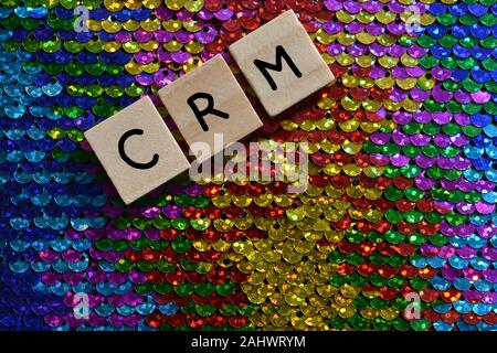 CRM steht für Customer Relationship Management Stockfoto