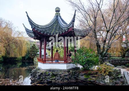 Dr. Sun Yat-Sen Park, Chinesisches öffentlichen Park, Vancouver, British Columbia, Kanada Stockfoto