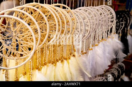 Dream Catcher in verschiedenen Farben Stockfoto