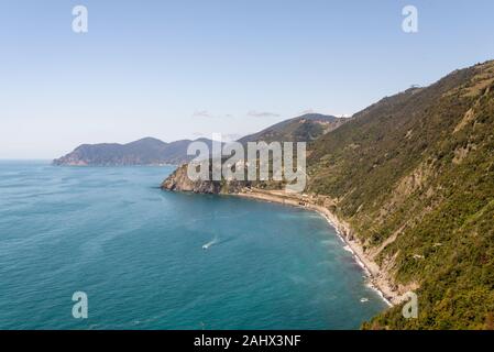 Küstenstreifen Cinque Terre in der italienischen Provinz La Spezia Stockfoto