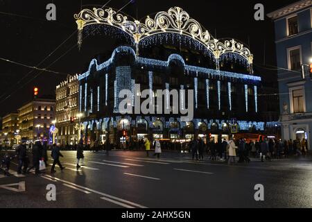 Russische Weihnachten, St. Petersburg, Russland Stockfoto, Bild