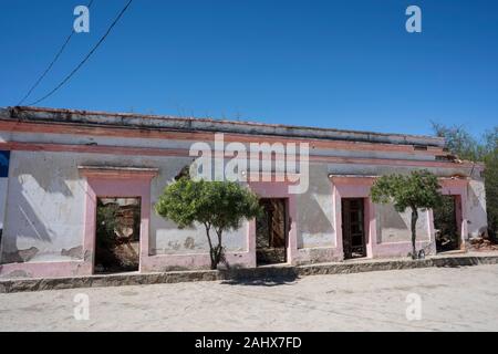 El Triunfo Baja California, Mexiko. Bergbaustadt Stockfoto