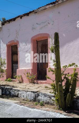 El Triunfo Baja California, Mexiko. Bergbaustadt Stockfoto