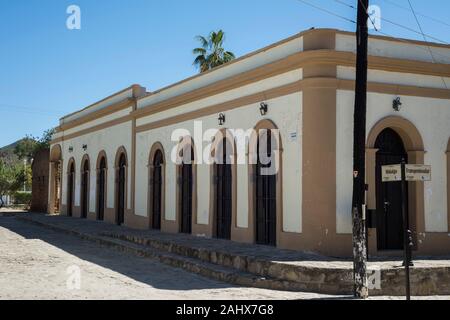 El Triunfo Baja California, Mexiko. Bergbaustadt Stockfoto