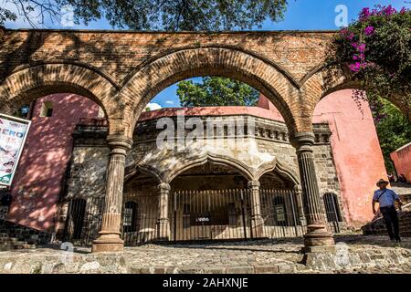 Mexiko Tlaxcala Tlaxcala de Xicohténcatl offene Kapelle des Ex-Franciscan Kloster Unserer Lieben Frau von der Himmelfahrt Stockfoto