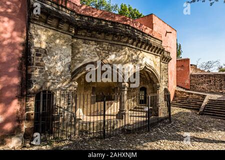 Mexiko Tlaxcala Tlaxcala de Xicohténcatl offene Kapelle des Ex-Franciscan Kloster Unserer Lieben Frau von der Himmelfahrt Stockfoto