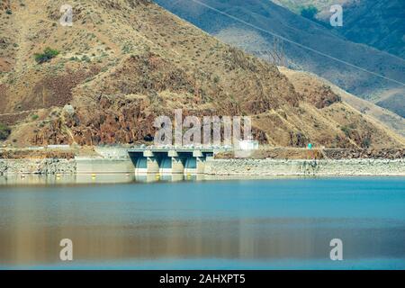 Die brownlee Damm am Snake River an der Grenze Idaho-Oregon Stockfoto