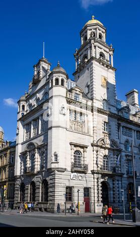 Die Royal Insurance Building (1903) war die Zentrale der Royal Insurance Company. Es ist nun das Aloft Liverpool Hotel. Liverpool, Großbritannien. Stockfoto