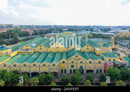 Herrliche Aussicht auf Gold Reef City in Johannesburg, Südafrika Stockfoto