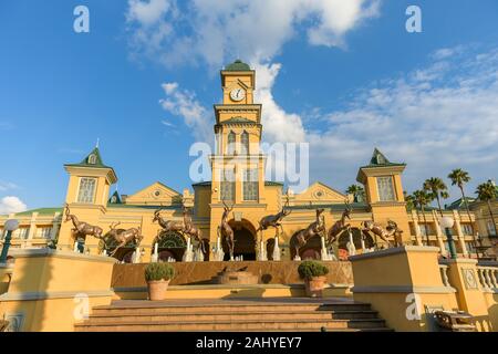 Herrliche Aussicht auf Gold Reef City in Johannesburg, Südafrika Stockfoto