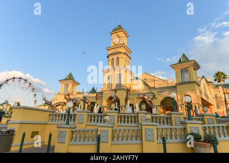 Herrliche Aussicht auf Gold Reef City in Johannesburg, Südafrika Stockfoto