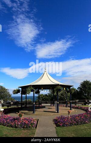 Der Musikpavillon in Crescent Gardens, Filey, North Yorkshire, England, Großbritannien Stockfoto