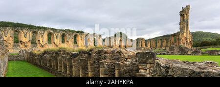 Anzeigen von Byland Abbey, Coxwold, Ryedale, North Yorkshire, England Stockfoto