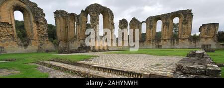 Anzeigen von Byland Abbey, Coxwold, Ryedale, North Yorkshire, England Stockfoto