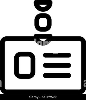 Abzeichen Symbol. Vector Icons auf einem weißen Hintergrund. Trendy lineare Symbol. Symbol für Website und Drucken. Logo, Emblem, Symbol. Schnittstelle Element. Stock Vektor