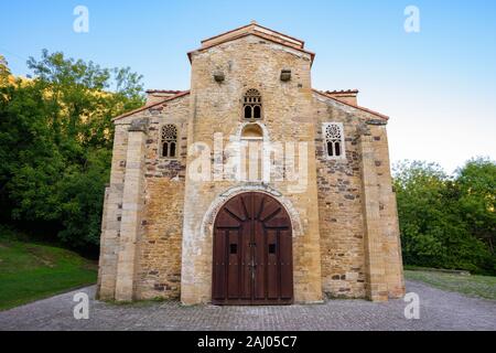 Kirche San Miguel de Lillo, Asturien, Spanien Stockfoto