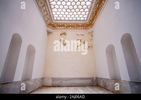 Die Gestaltung des Innenraums die Bäder der Sultan und die Königin Mutter im Harem im Topkapi Palast Stockfoto