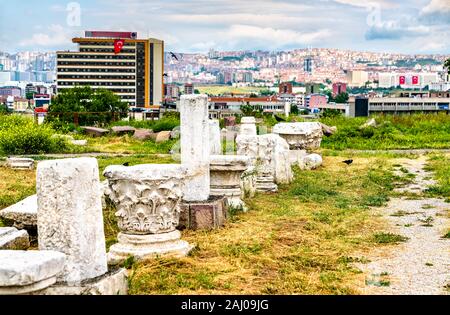 Römischen Bäder von Ankara in der Türkei Stockfoto