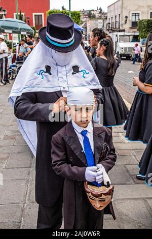 Mexiko Tlaxcala Tlaxcala de Xicohténcatl Karneval Camadas de catrines Stockfoto
